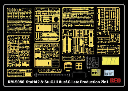 Rye Field Model 5086 1/35 StuH42 & StuG.III Ausf.G Late Production
