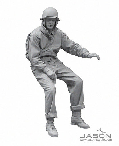 Jason Studios 16009 1/16 M8 Greyhound crew 4 resin figures